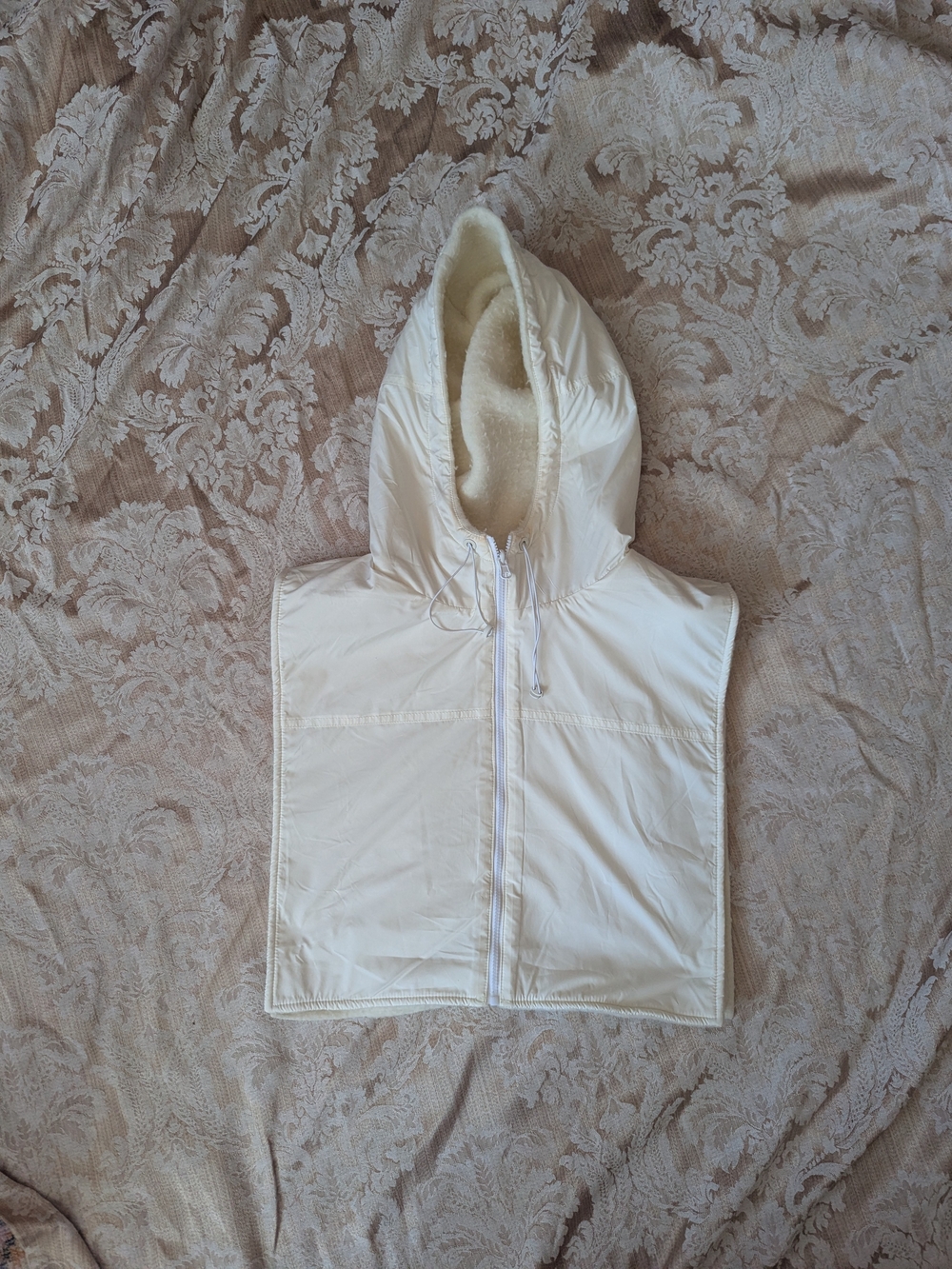 MaxMara Leisure Gilet Cream Hooded Puffer Vestlet